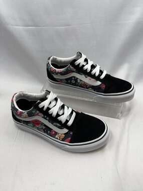 Vans Old Skool Garden Floral Black Sneakers Women's 7 / Men's 5.5